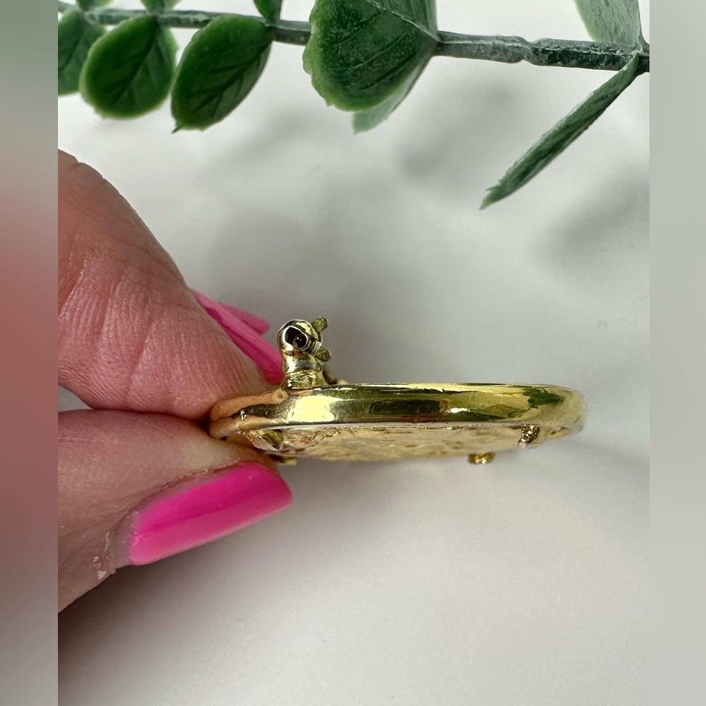 💛Vintage Napier 1980s Dionysos Coin Brooch - Picture 5 of 8